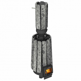 Дровяная банная печь GrillD Cometa 180 Vega Long Stone, серпентинит