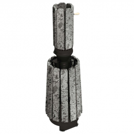 Дровяная банная печь GrillD Cometa 180 Vega Long Window Max Stone Pro, серпентинит