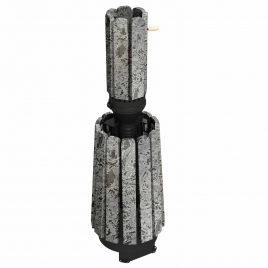Дровяная банная печь GrillD Cometa 180 Vega Short Stone, серпентинит
