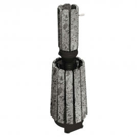 Дровяная банная печь GrillD Cometa 180 Vega Short Window Max Stone Pro, серпентинит