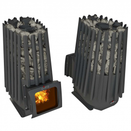 Дровяная банная печь GrillD Cometa 350 Vega Short Window Max Pro