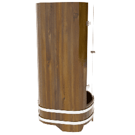 Душевая кабина Bentwood из мореной лиственницы со стеклянными дверцами