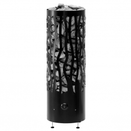 Электрическая печь BORN Rain Black + (Дождь Черный +) R90, 9 кВт, встроенное управление
