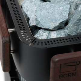 Электрическая печь BORN S180E Stone Black (Камень Черный), 18 кВт