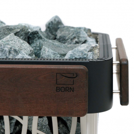 Электрическая печь BORN S180E Stone Black (Камень Черный), 18 кВт