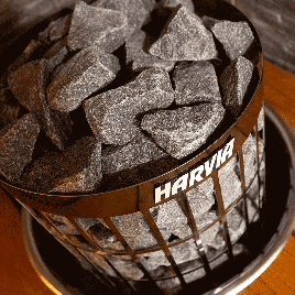 Электрическая печь Harvia Cilindro PC90 Black Steel, встроенный пульт в комплекте