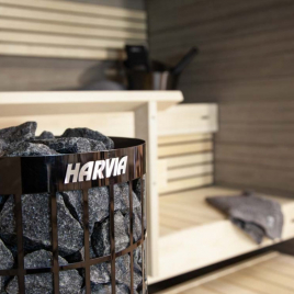 Электрическая печь Harvia Cilindro PC90XE Black Steel, пульт в комплекте