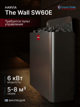 Электрокаменка 6 квт Harvia The Wall SW60E