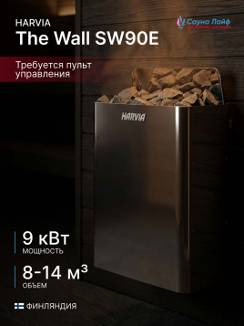 Печь для бани электрическая 380в Harvia The Wall SW90E