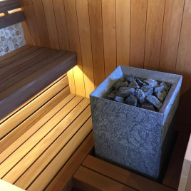 Электрокаменка Tulikivi Tuisku 10,5 kW,  поверхность Rigata