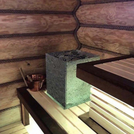 Электрокаменка Tulikivi Tuisku 10,5 kW,  поверхность Rigata