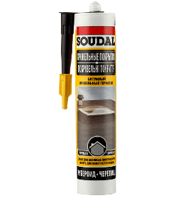 Герметик битумный кровельный Soudal черный, 300мл