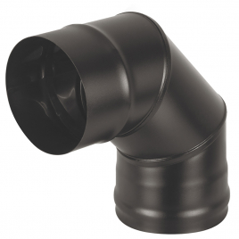 Колено Везувий BLACK (AISI 430/0,8мм) 90* 3-х секц. д.115