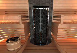 Печь для сауны Sawo Tower TH3-45NS-WL-P пристенная, 4,5 кВт, без пульта