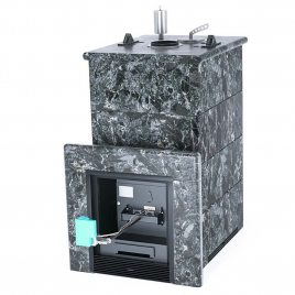 Печь ИзиСтим Геленджик в полноценном кожухе с закрытым верхом