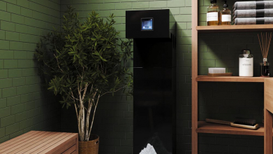 Стойка для бани и сауны Sangens Snow Stand 900 Plexiglass Black (Сангенс Стойка 900 Оргстекло черное)
