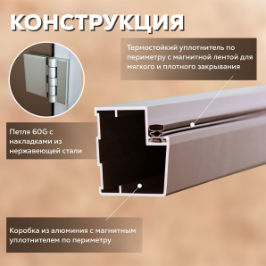 Стеклянные двери АРТА Престиж 60G Серая